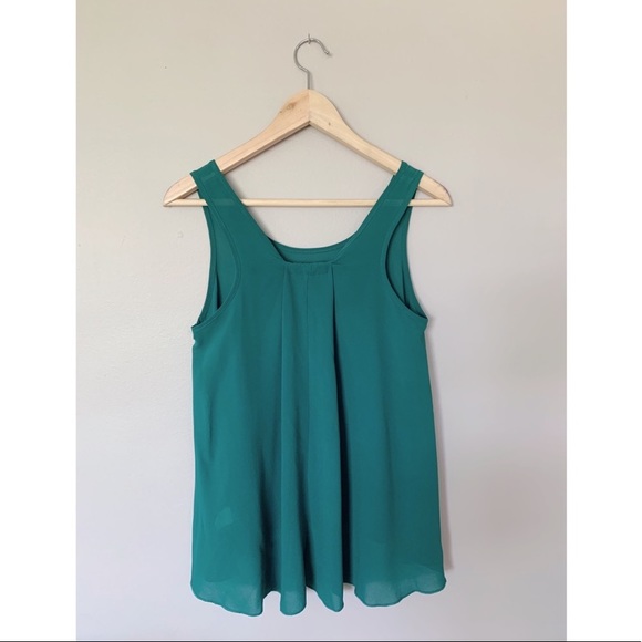 Teal Chiffon Blouse - Picture 2 of 2